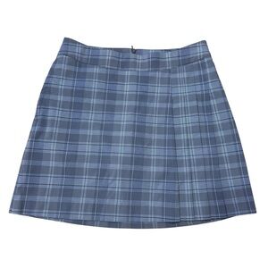 Nike Golf Black Gray Plaid Skort Size 6 Dri Fit Skirt Shorts Preppy Pickleball